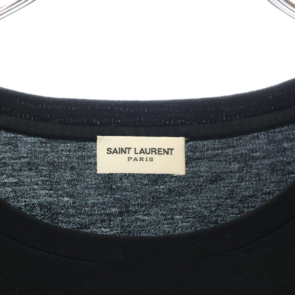 SAINT LAURENT PARIS(サンローランパリ) 17SS クラシックロゴ 半袖Tシャツ カットソー ブラック 464572 YB1EN