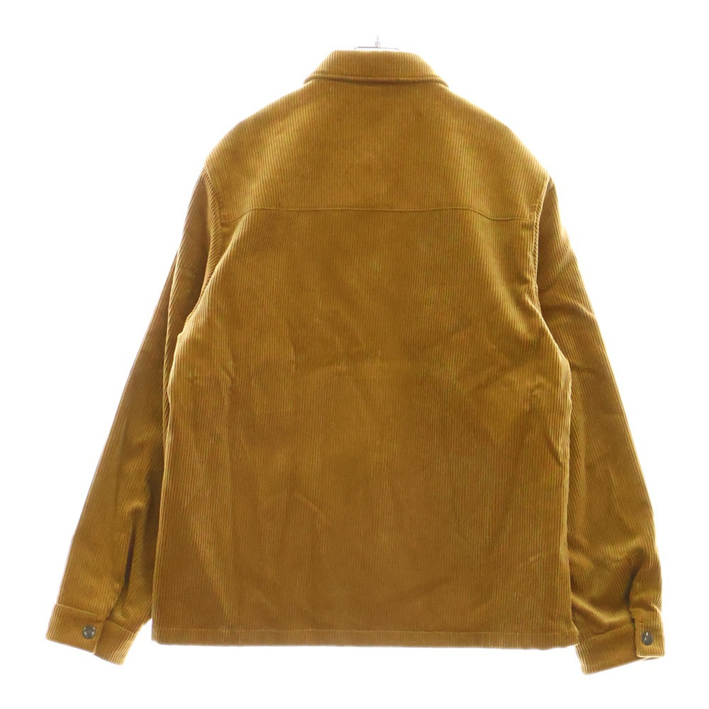 PRADA(プラダ) 24AW 三角ロゴプレート コーデュロイシャツブルゾン ブラウン SC798