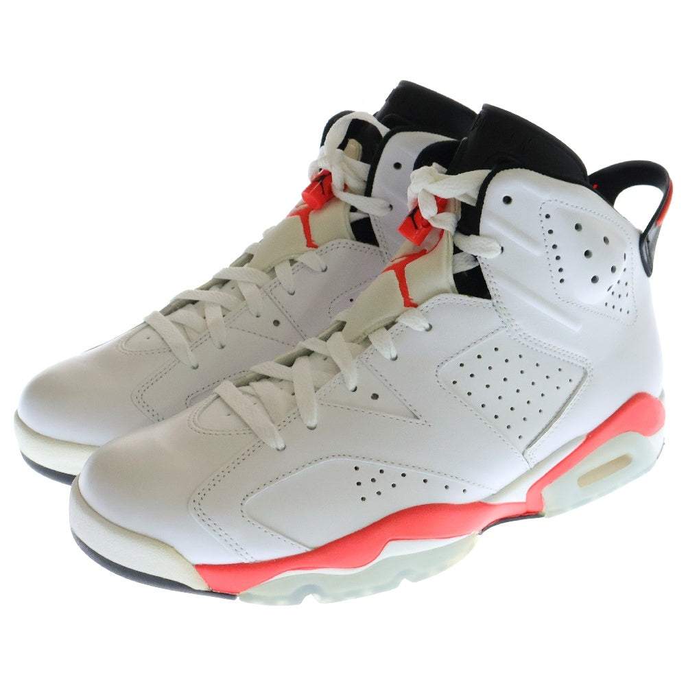 NIKE(ナイキ) 観賞用 2014年製 Air Jordan 6 Retro Infra Red エアジョーダン6 レトロ インフラレッド ハイカットスニーカー ホワイト/オレンジ 384664-123 US10/28cm