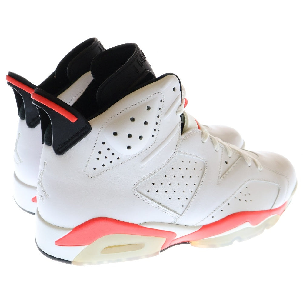NIKE(ナイキ) 観賞用 2014年製 Air Jordan 6 Retro Infra Red エアジョーダン6 レトロ インフラレッド ハイカットスニーカー ホワイト/オレンジ 384664-123 US10/28cm
