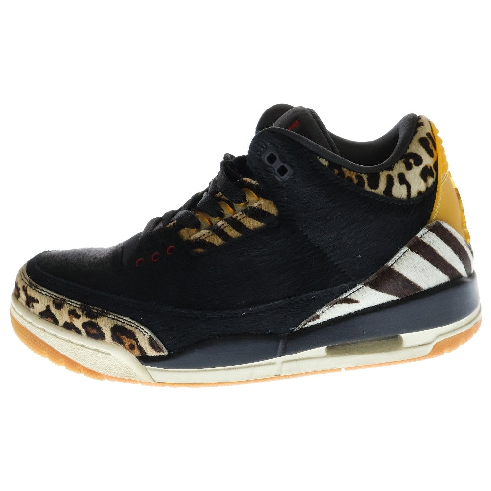 NIKE(ナイキ) Air Jordan 3 Retro SE Safari エアジョーダン3 レトロ SE サファリ ミッドカットスニーカー ブラック/ブラウン CK4344-002 US8.5/26.5cm