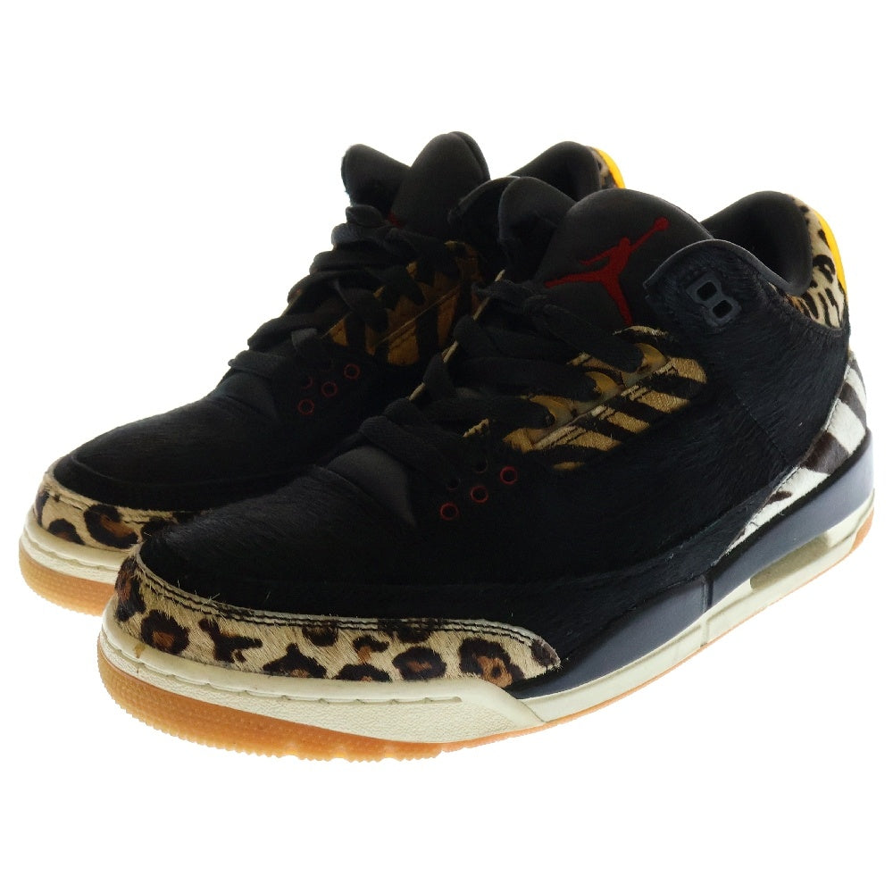 NIKE(ナイキ) Air Jordan 3 Retro SE Safari エアジョーダン3 レトロ SE サファリ ミッドカットスニーカー ブラック/ブラウン CK4344-002 US8.5/26.5cm