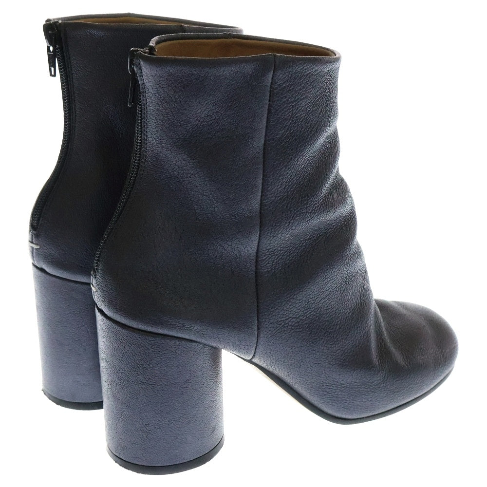 Maison Margiela 22(メゾンマルジェラ) バックジップ ヒール レザーブーツ S38WU0262 ブラック レディース
