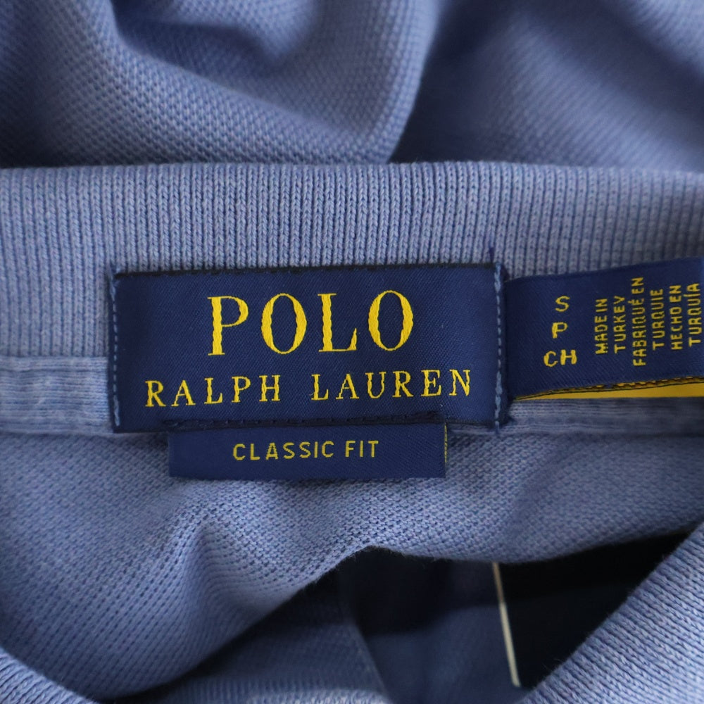 POLO RALPH LAUREN(ポロラルフローレン) Big Pony ロゴ刺繍 ビッグポニー ポロシャツ 710936508001 ライトブルー