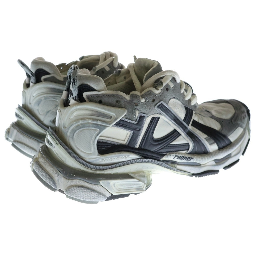BALENCIAGA(バレンシアガ) RUNNER ランナー 異素材切替 ユーズド加工 ローカットスニーカー シューズ グレー 772774