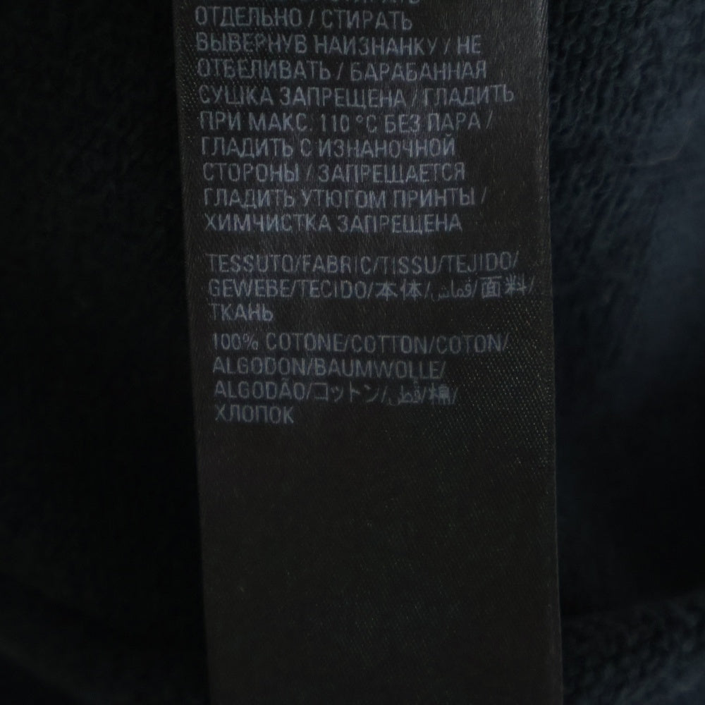 BALENCIAGA(バレンシアガ) 22SS Metal Hoodie Logo バレンシアガ メタルロゴ ペイント加工 スウェット プルオーバーパーカー ブラック 697879 TMV89