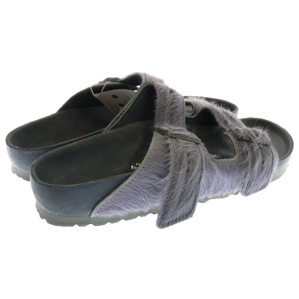 BIRKENSTOCK(ビルケンシュトック) ×RICK OWENS フェイクファー ベルトサンダル パープル