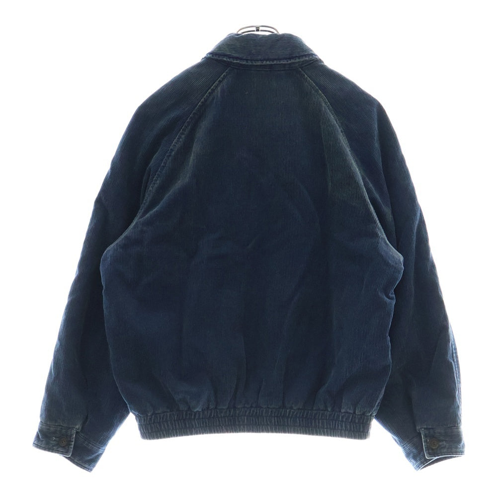 miumiu(ミュウミュウ) Washed corduroy blouson jacket ロゴ コーデュロイジップジャケット ネイビー ML1152