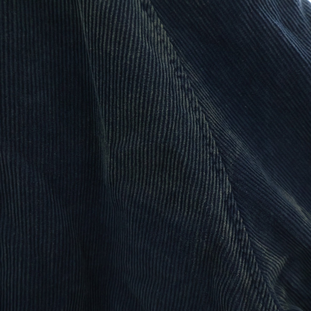 miumiu(ミュウミュウ) Washed corduroy blouson jacket ロゴ コーデュロイジップジャケット ネイビー ML1152