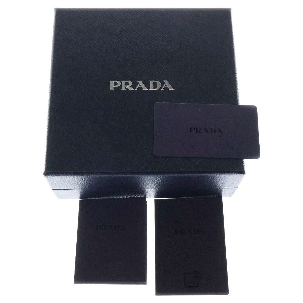 PRADA(プラダ) 三角ロゴプレート レザーミニポーチバッグ ショルダーバッグ ブルー 1NR025 レディース