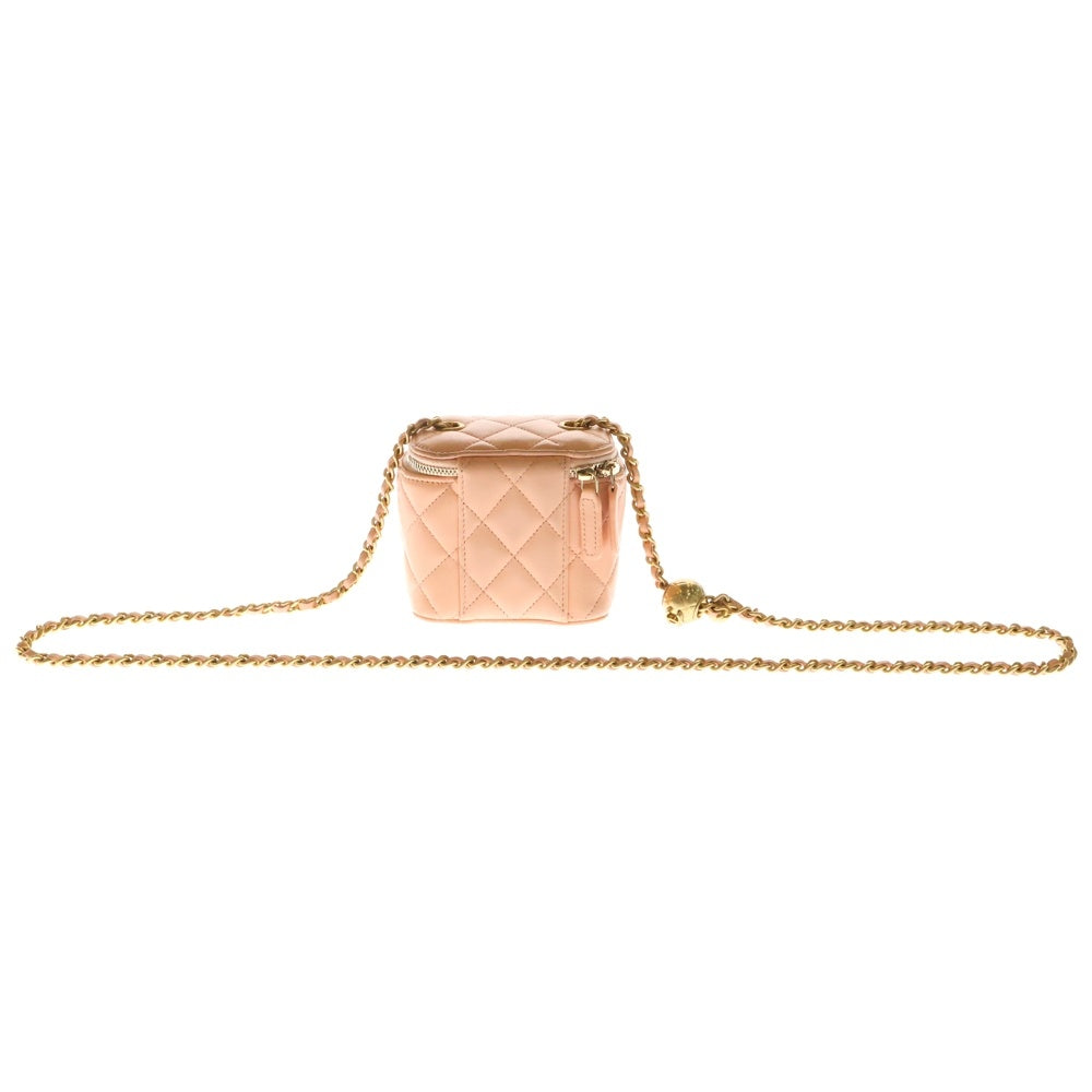 CHANEL(シャネル) マトラッセ ココマーク ミニバニティ ショルダーバッグ AP1447 ピンク