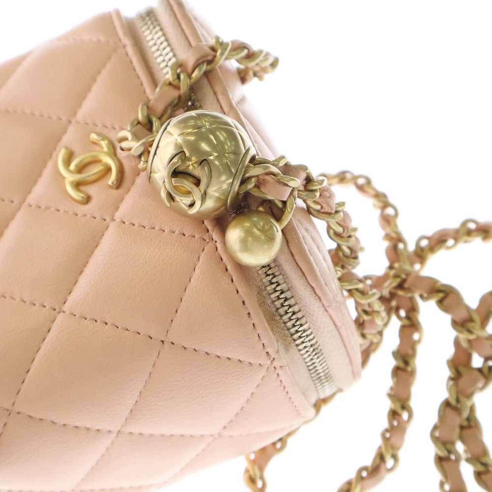 CHANEL(シャネル) マトラッセ ココマーク ミニバニティ ショルダーバッグ AP1447 ピンク