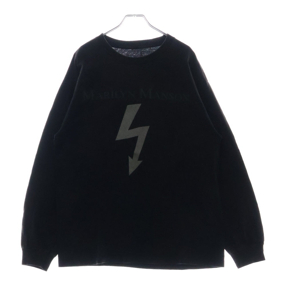 VINTAGE(ヴィンテージ) 90s MARILYN MANSON マリリンマンソン ARROW LOGO L/S TEE アロー ロゴ ロングスリーブ 長袖Tシャツ ブラック