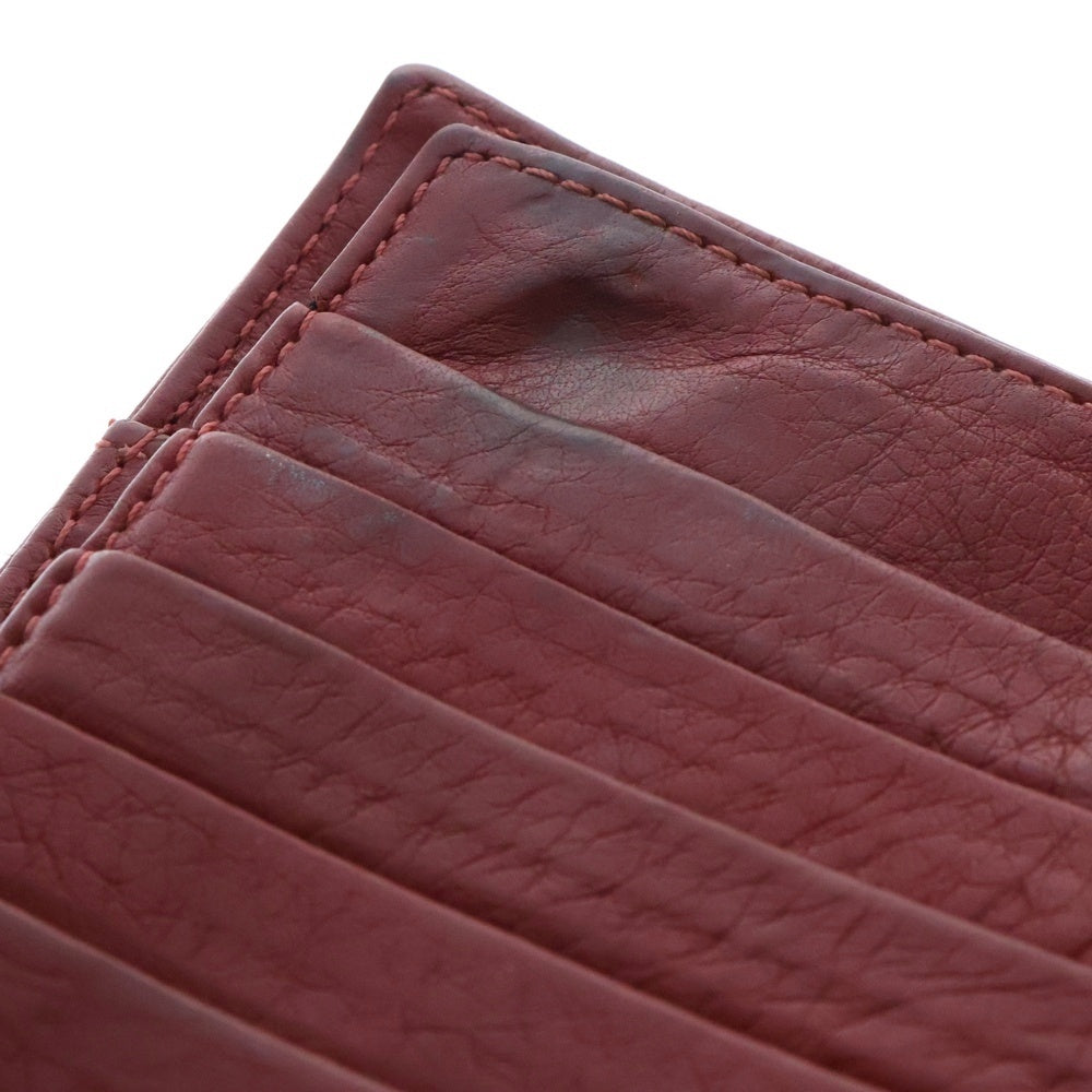 CHROME HEARTS(クロムハーツ) WAVE NOVELTY WALLET クロスボール ウェーブウォレット 財布 レッド