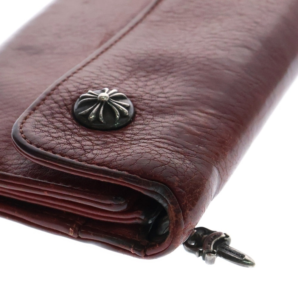 CHROME HEARTS(クロムハーツ) WAVE NOVELTY WALLET クロスボール ウェーブウォレット 財布 レッド