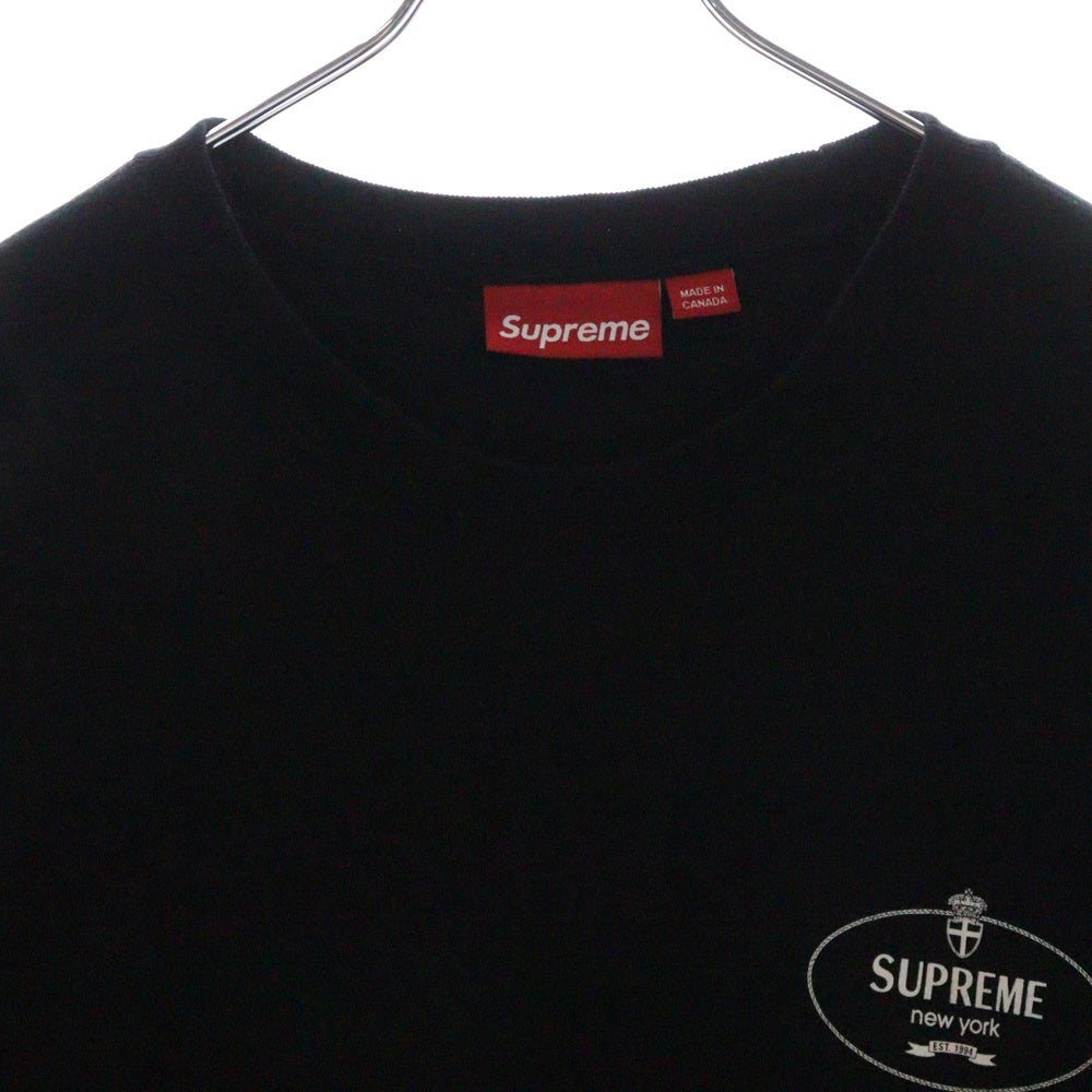 SUPREME(シュプリーム) 24AW Crest Crewneck クレストクルーネック スウェット ブラック