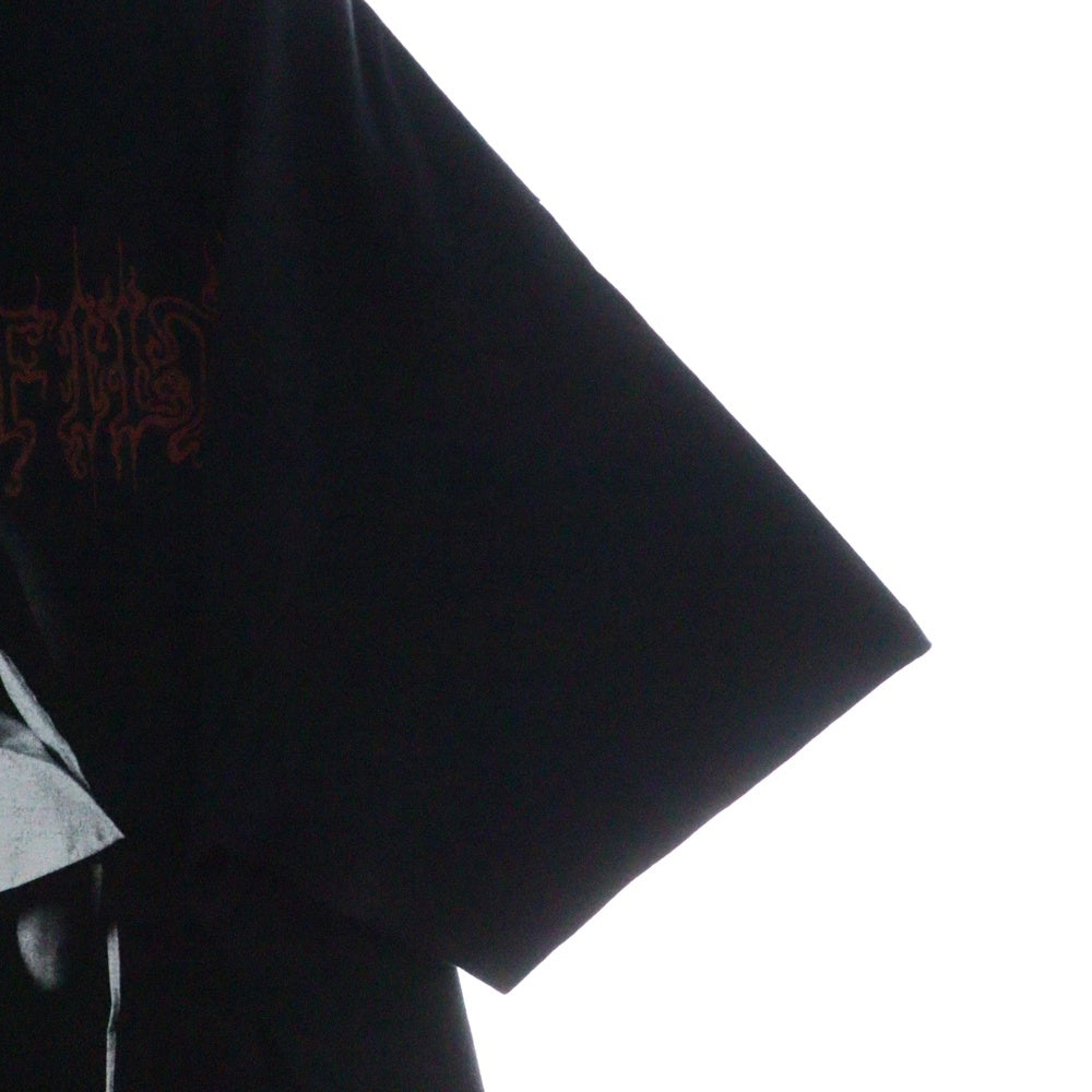 VINTAGE(ヴィンテージ) 90s CRADLE OF FILTH Vestal Masturbation T-Shirt ヴェスタル・マスターベーション 両面プリント クルーネック半袖Tシャツカットソー ブラック