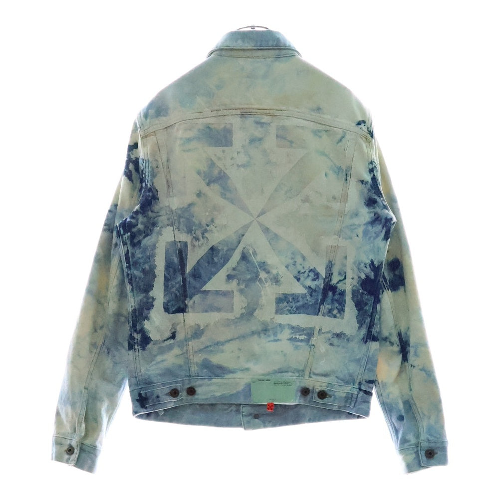 OFF-WHITE(オフホワイト) 20SS ブリーチ加工 デニムジャケット OMYE005R20386020 インディゴ