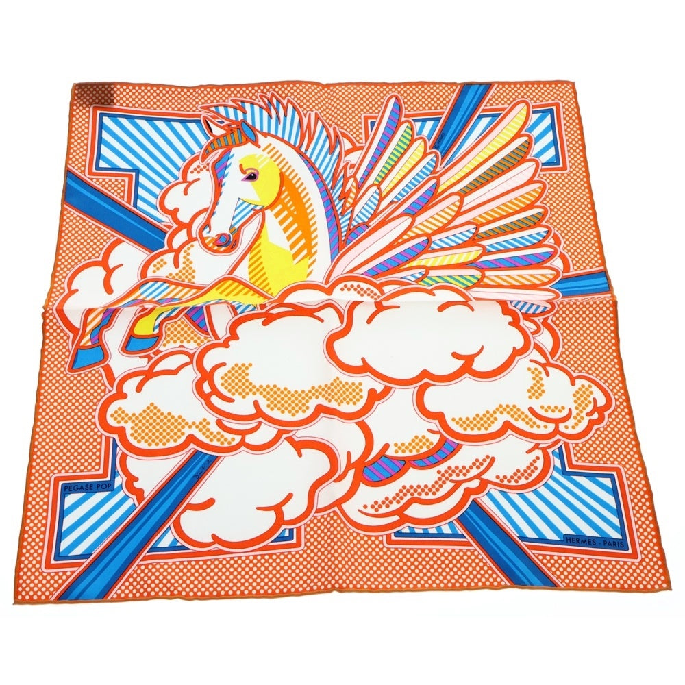 エルメス　ポップ　スカーフ　カレ　ガヴロッシュ　45 ペガサス HERMES エルメス スカーフ カレ45 ガヴロッシュ ペガサスポップ