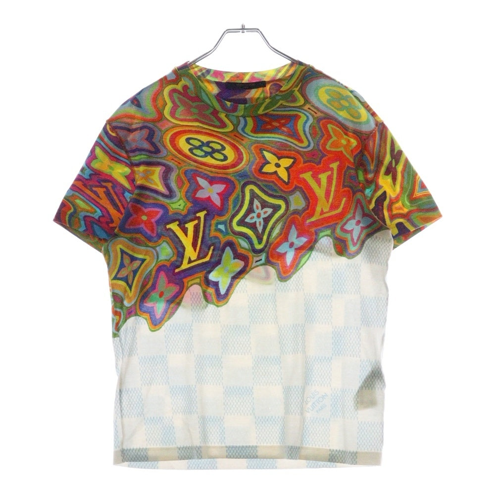 LOUIS VUITTON(ルイヴィトン) 21SS プリンテッドダミエLV 半袖Tシャツ カットソー RM211 NPG HKY74W