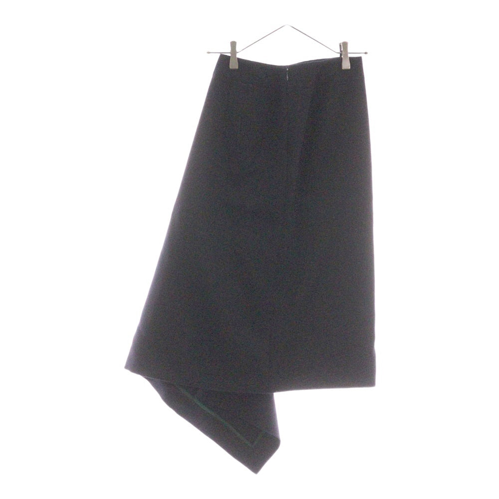 Sacai(サカイ) 19AWアシンメトリー ウール メルトン ロングスカート 19-04539 ネイビー レディース