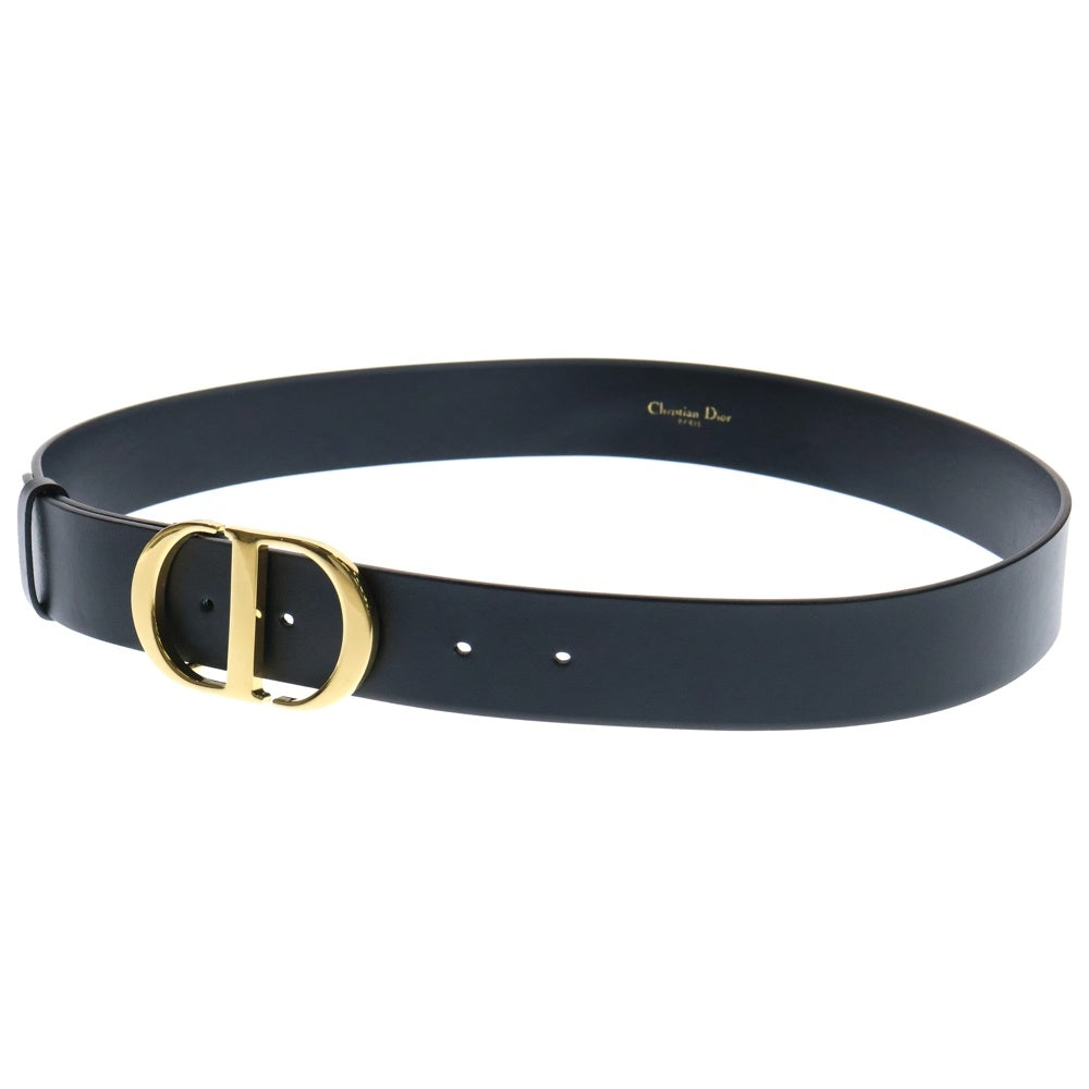 DIOR(ディオール) 30 MONTAIGNE モンテーニュ CDロゴバックル レザーベルト 23-MA-0231 ゴールド/ブラック