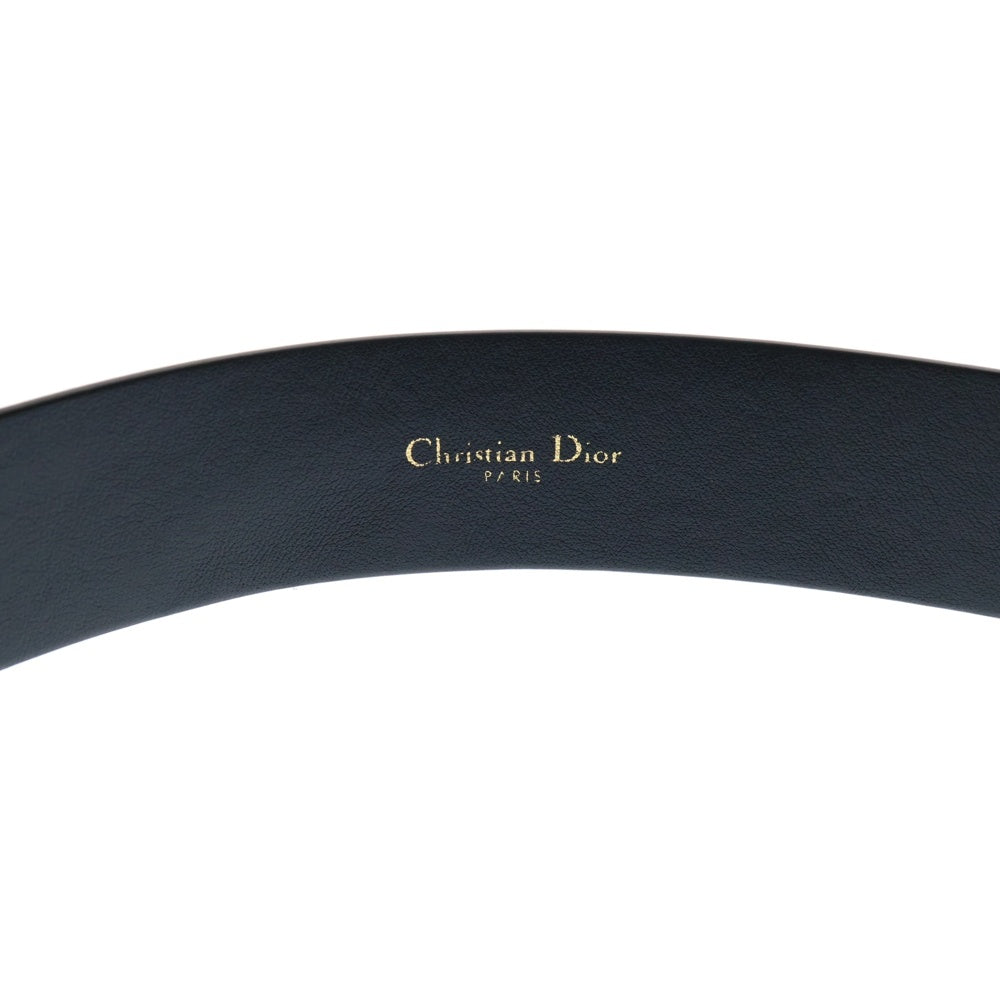 DIOR(ディオール) 30 MONTAIGNE モンテーニュ CDロゴバックル レザーベルト 23-MA-0231 ゴールド/ブラック