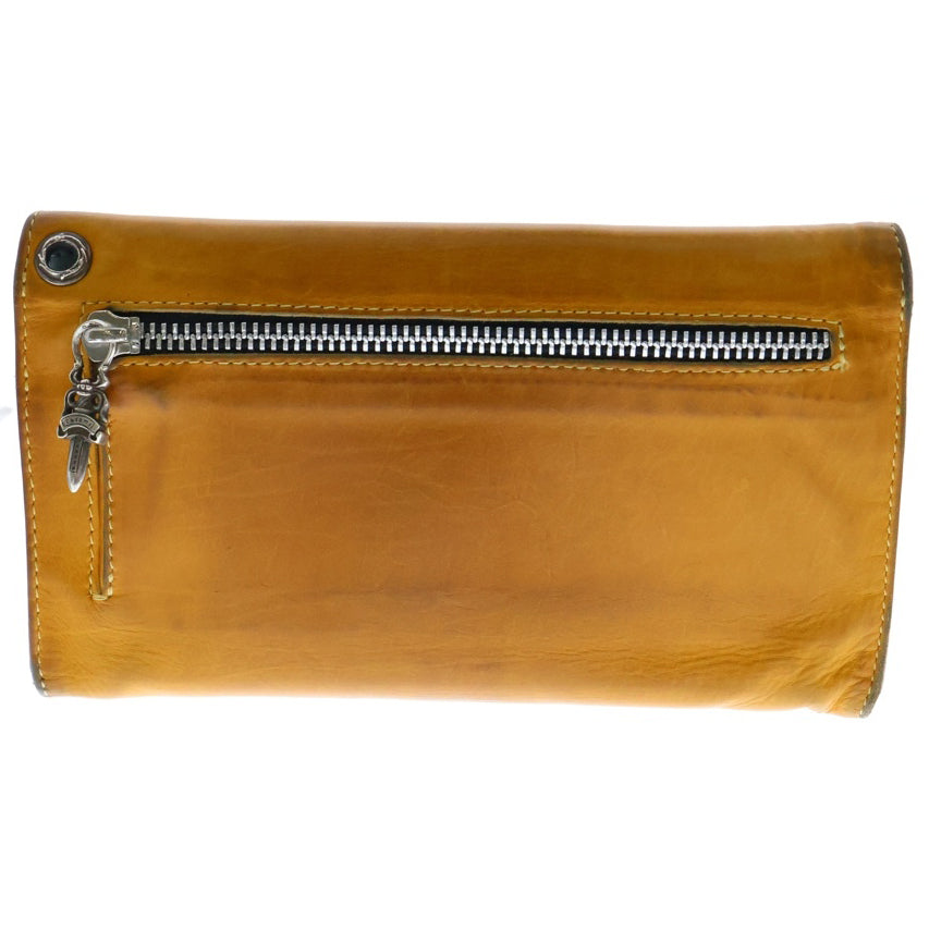 CHROME HEARTS(クロムハーツ) WAVE NOVELTY WALLET クロスボール ウェーブウォレット 財布 ブラウン