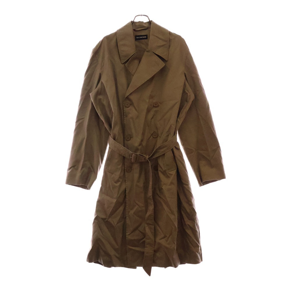 BALENCIAGA(バレンシアガ) OVERSIZED TRENCH COAT JACKET オーバーサイズ ロングトレンチコート ジャケット 626568 TEP11 ブラウン
