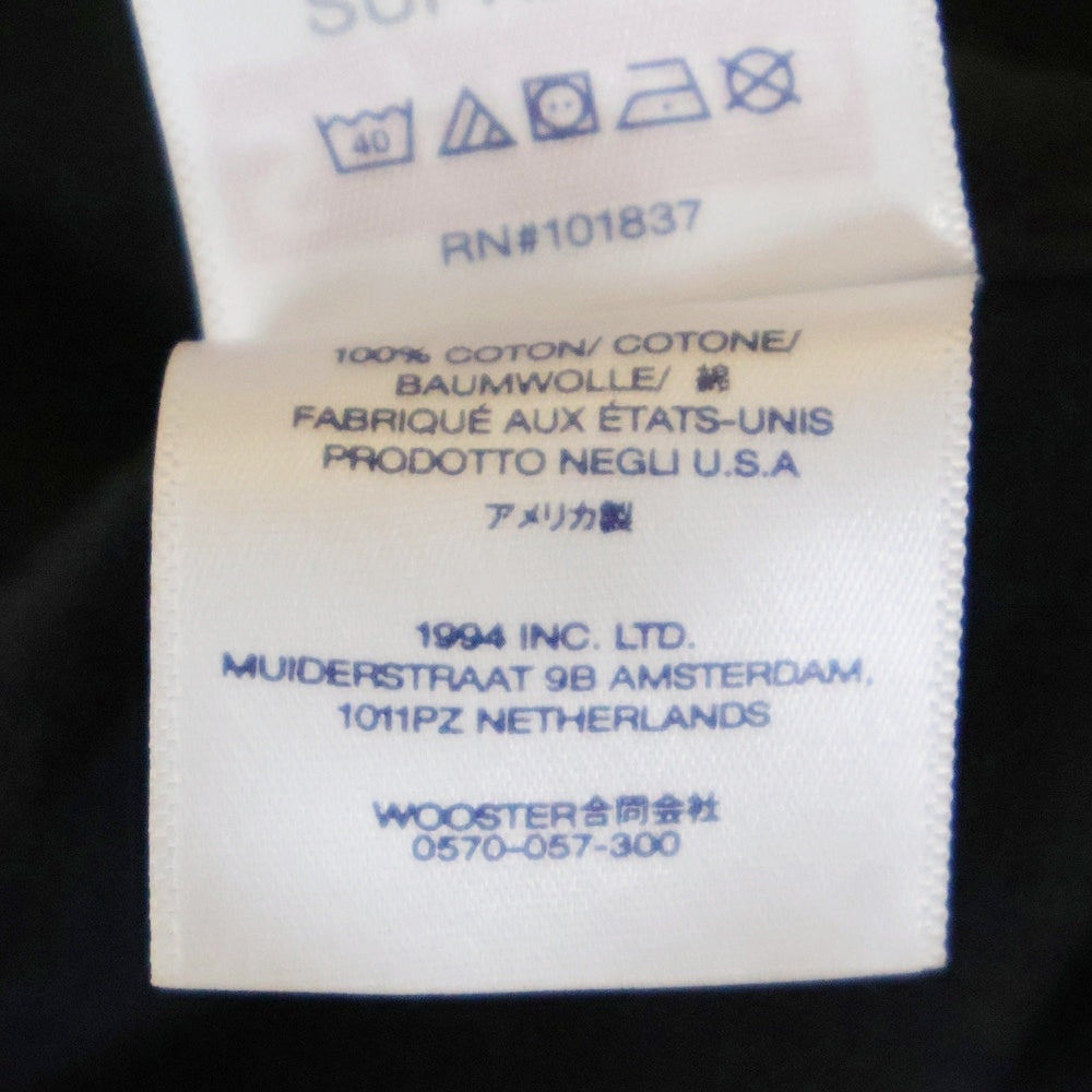 SUPREME(シュプリーム) 24SS Shadow Tee シャドーT クルーネック 半袖カットソー Tシャツ ブラック