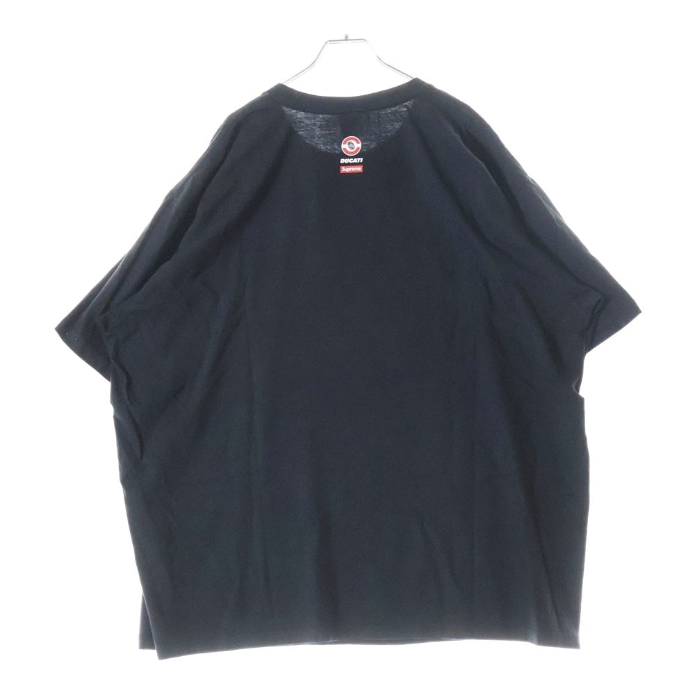 SUPREME(シュプリーム) 24SS Ducati Bike Tee ドゥカティ バイク ロゴ クルーネック半袖Tシャツ ブラック