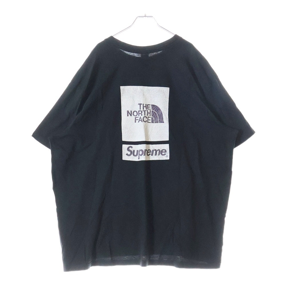 SUPREME(シュプリーム) 24SS ×THE NORTH FACE S/S Top ザノースフェイス バックロゴ半袖Tシャツ ブラック カットソー NT024121