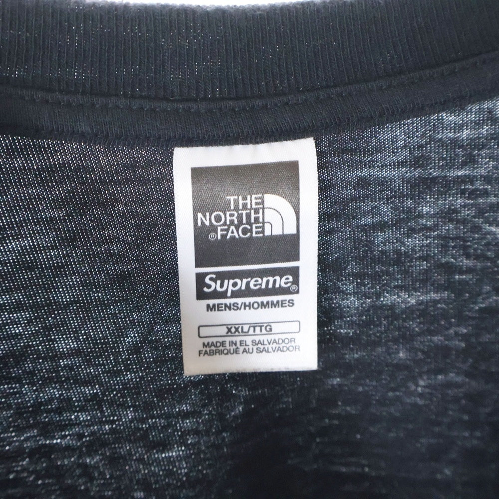 SUPREME(シュプリーム) 24SS ×THE NORTH FACE S/S Top ザノースフェイス バックロゴ半袖Tシャツ ブラック カットソー NT024121