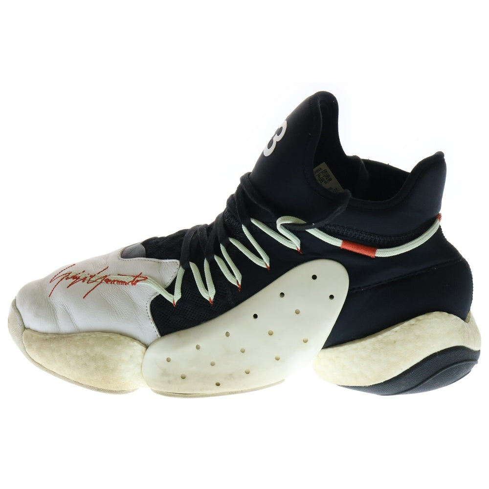 Y-3(ワイスリー) BYM BBALL ミッドカット スニーカー F99806 ブラック/ホワイト