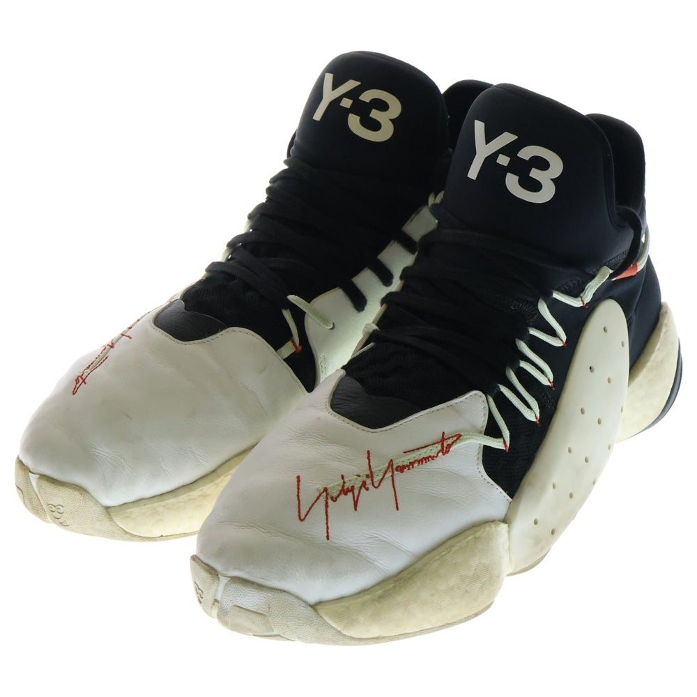 Y-3(ワイスリー) BYM BBALL ミッドカット スニーカー F99806 ブラック/ホワイト