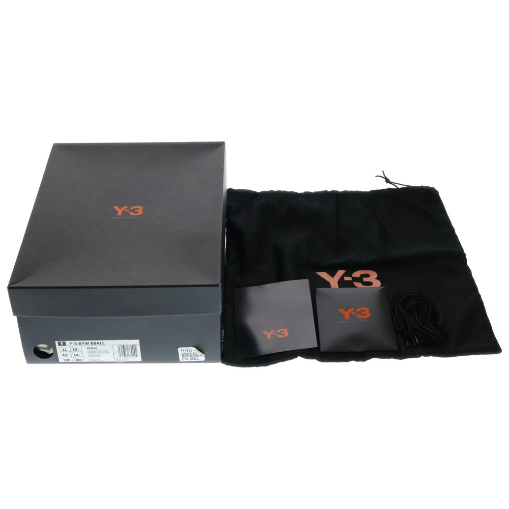 Y-3(ワイスリー) BYM BBALL ミッドカット スニーカー F99806 ブラック/ホワイト