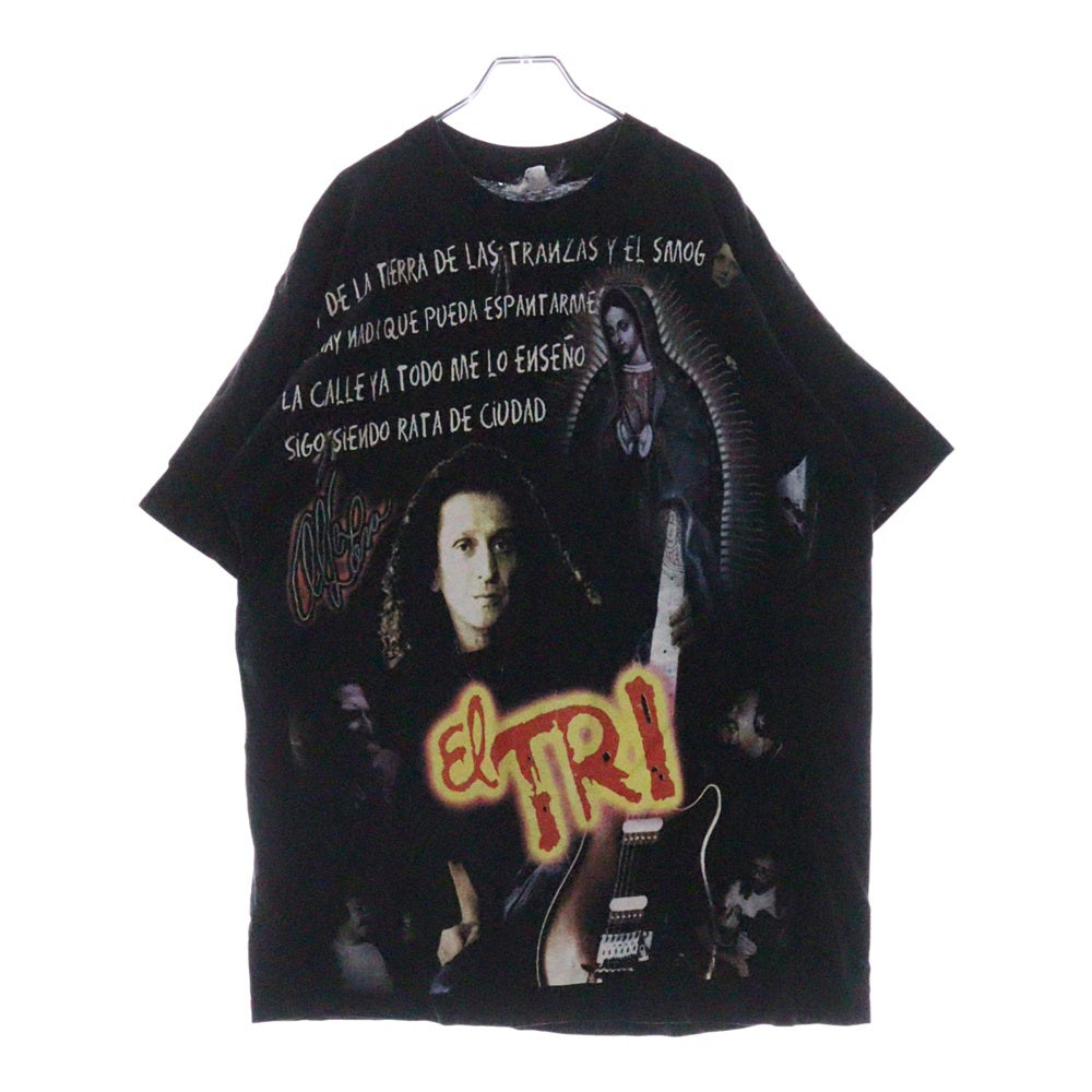 VINTAGE(ヴィンテージ) El Tri Maria Tee エルトリ マリアプリント 半袖クルーネックTシャツカットソー ブラック