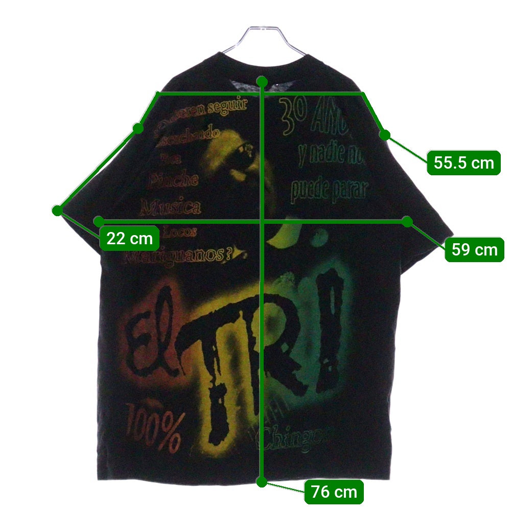 VINTAGE(ヴィンテージ) El Tri Maria Tee エルトリ マリアプリント 半袖クルーネックTシャツカットソー ブラック