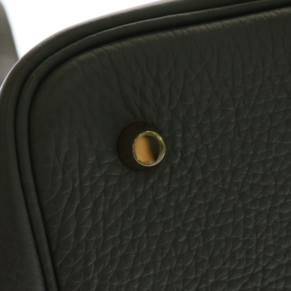 HERMES(エルメス) ピコタンロックMM ゴールド金具 ハンドバッグ Z刻印 2021年製 グレー