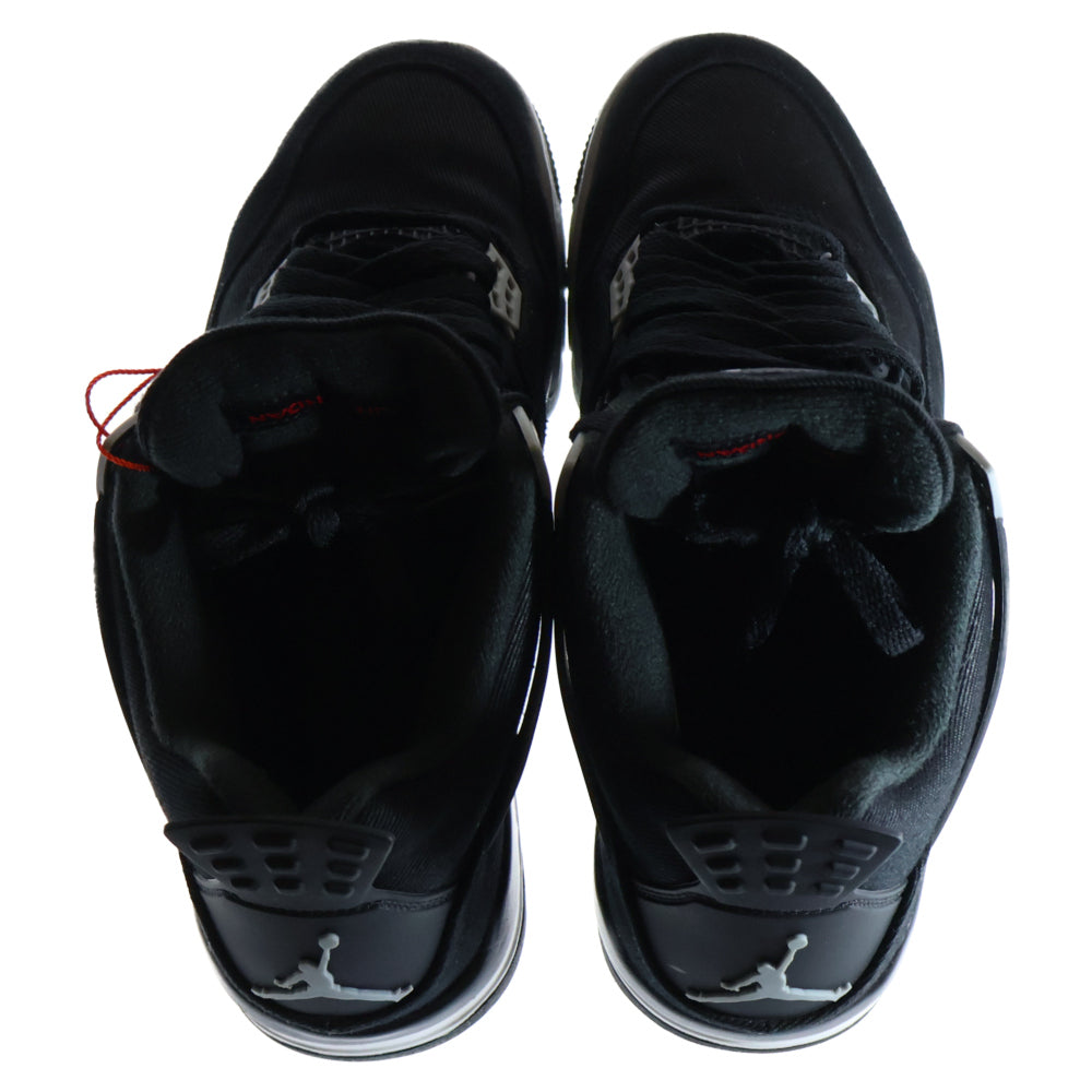 NIKE(ナイキ) AIR JORDAN 4 RETRO SE BLACK AND LIGHT STEEL エア ジョーダン レトロ ハイカットスニーカー DH7138-006 ブラック US10/28.0cm