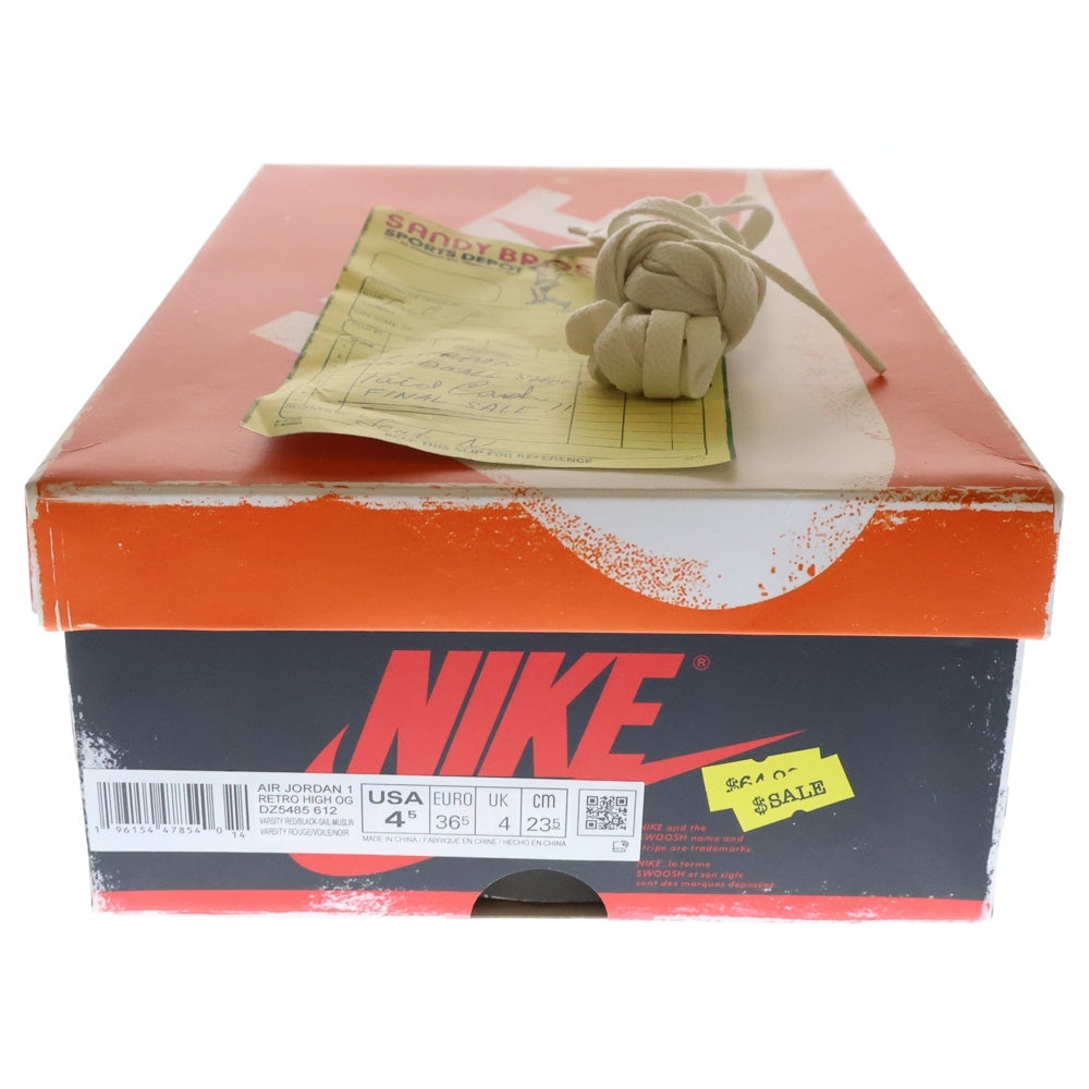 NIKE(ナイキ) AIR JORDAN 1 HIGH OG CHICAGO LOST & FOUND エアジョーダン1 シカゴ ロストアンドファウンド ハイカットスニーカー DZ5485-612 ホワイト/レッド US4.5/23.5cm