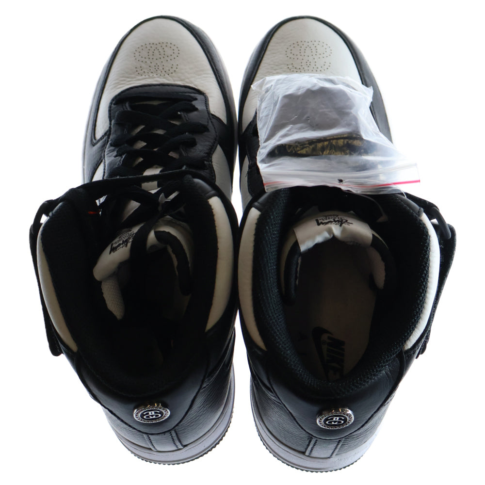 NIKE(ナイキ) ×STUSSY AIR FORCE 1 MID ステューシー エアフォース1 ミッドカットスニーカー DJ7840-002 ブラック/ホワイト US10/28cm