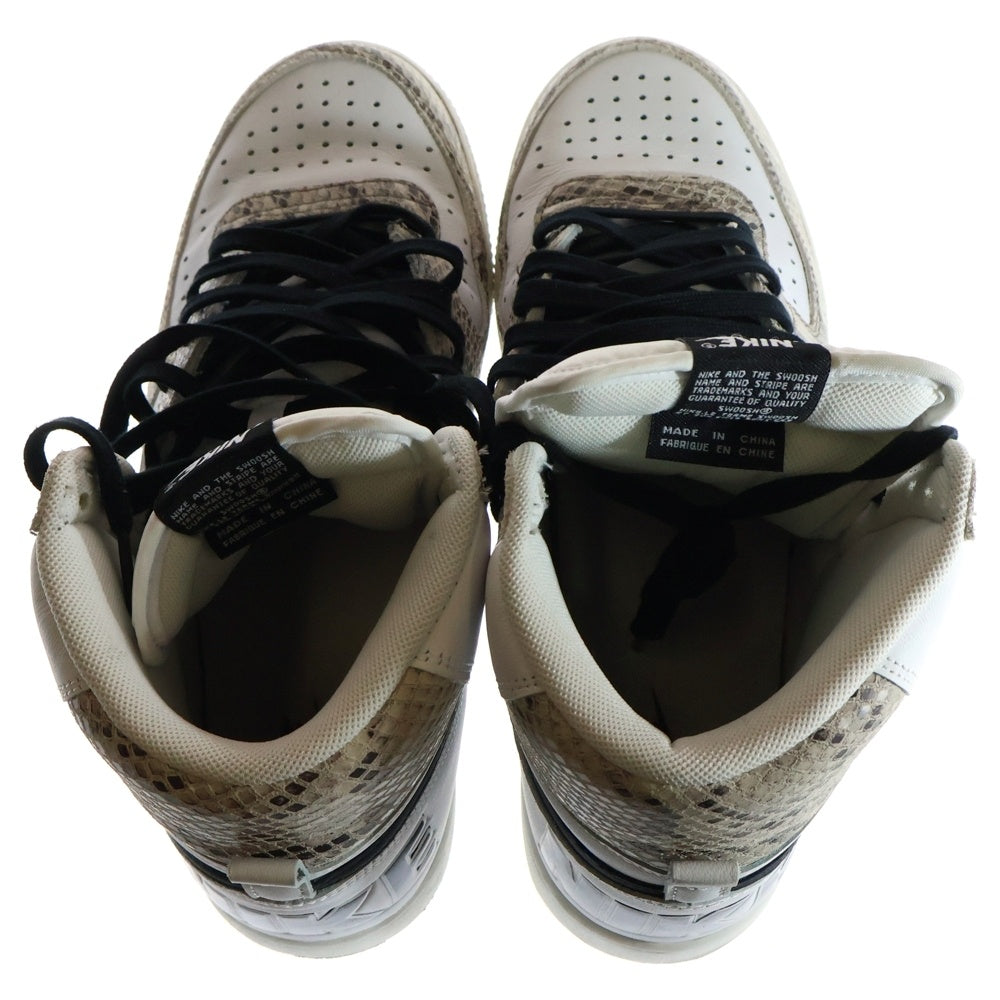 NIKE(ナイキ) TERMINATOR HIGH COCOA SNAKE ターミネーター ハイ ココアスネーク ハイカットスニーカー US10/28cm ホワイト FB1318-100