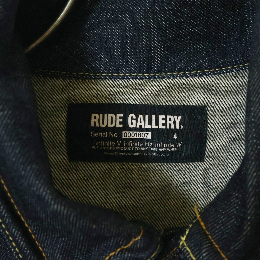 RUDE GALLERY(ルードギャラリー) ジップアップ Gジャン デニムジャケット インディゴ