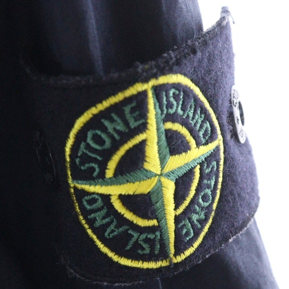 STONE ISLAND(ストーンアイランド) 23SS コンパスパッチ ハーフジップ オーバーシャツ ネイビー 781510705