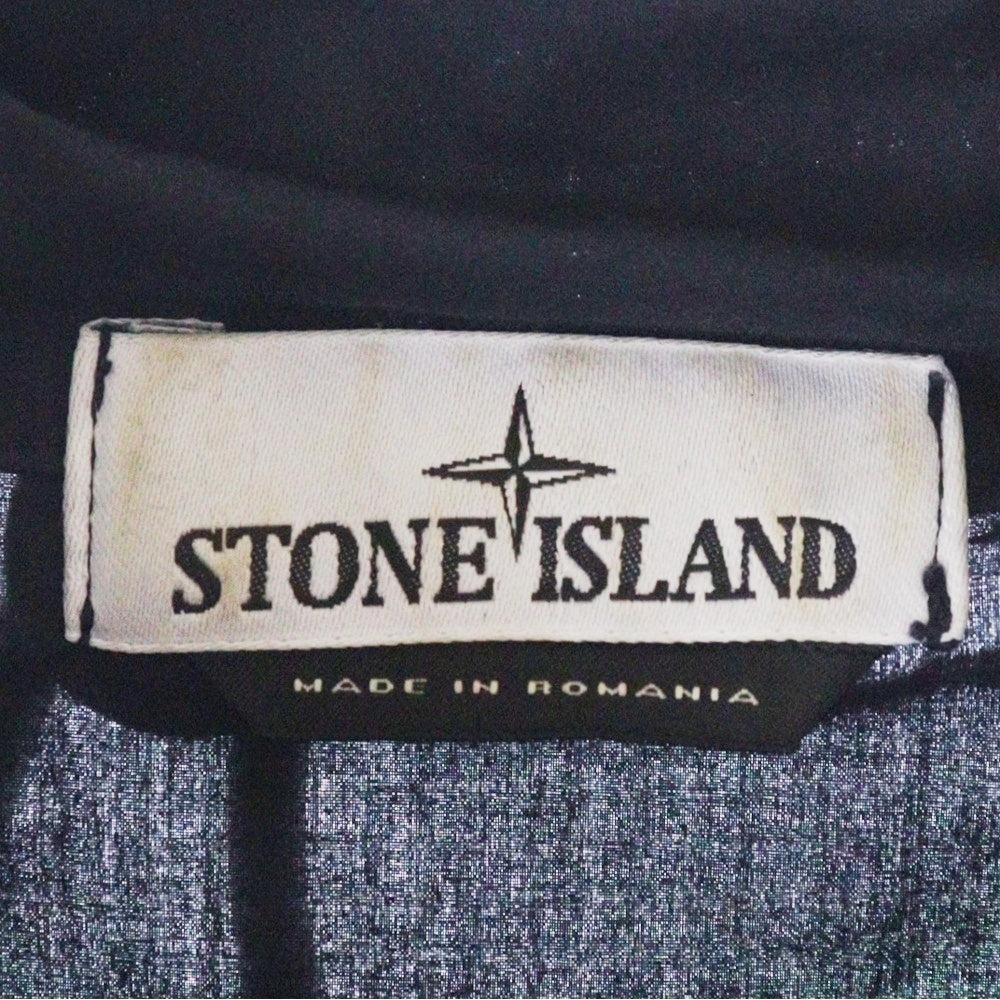 STONE ISLAND(ストーンアイランド) 23SS コンパスパッチ ハーフジップ オーバーシャツ ネイビー 781510705
