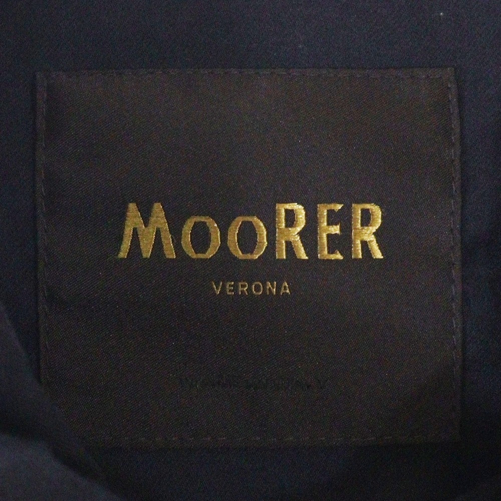 MOORER(ムーレー) ウール Pコートダウンジャケット ネイビー
