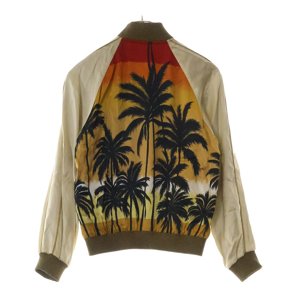SAINT LAURENT PARIS(サンローランパリ) 16SS PALM TREE TIDY SOUVENIR JACKET サンセットパームツリーテディスーベニアジャケット スカジャン レディース 419265 Y348K
