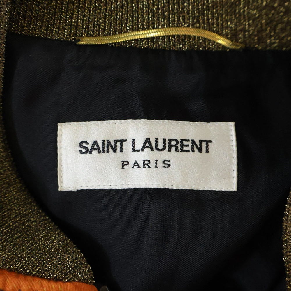 SAINT LAURENT PARIS(サンローランパリ) 16SS PALM TREE TIDY SOUVENIR JACKET サンセットパームツリーテディスーベニアジャケット スカジャン レディース 419265 Y348K