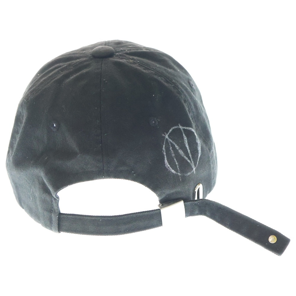 99%is(ナインティナインパーセントイズ) GHOST CAP ダメージ加工 キャップ ブラック/ホワイト